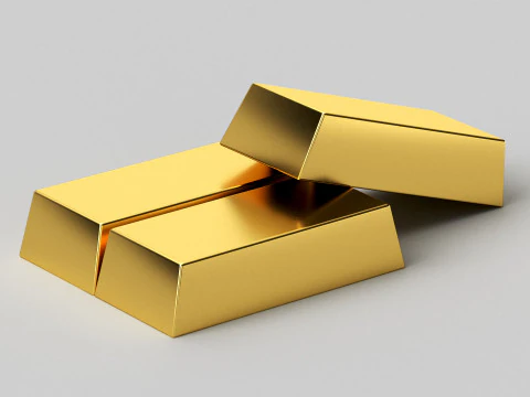 Gold Bars 3D Model
