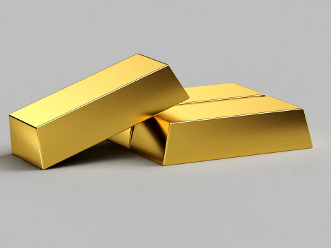 Gold Bars 3D Model