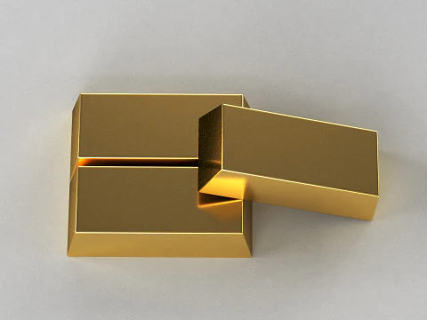 Gold Bars 3D Model