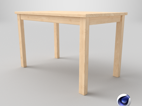 Realistic Wooden Table 3Dモデル