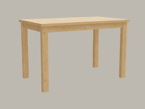 Realistic Wooden Table 3Dモデル