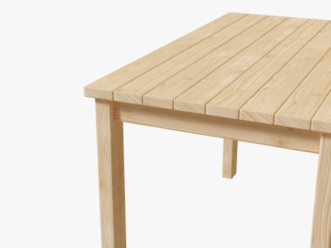 Realistic Wooden Table 3Dモデル