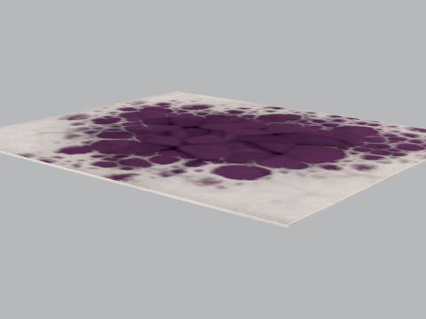 Rug Carpet Bubbles Modelo 3D