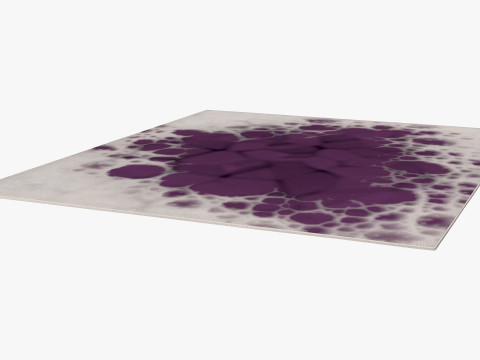 Rug Carpet Bubbles Modelo 3D