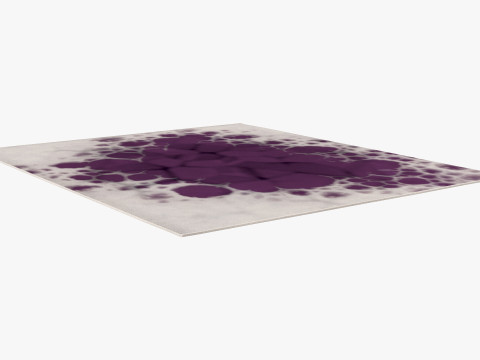 Rug Carpet Bubbles Modelo 3D