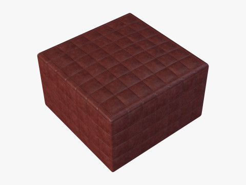 Realistic Leather Sofa 3D Model