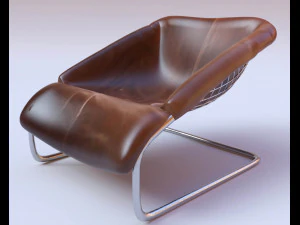 CADEIRA DE PELE MODERNA2-2018 Modelo 3D