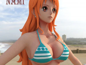 Nami - One Piece - Personagem 3D Modelo 3D