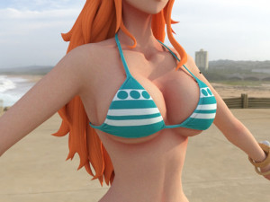 Nami - One Piece - 3d Character 3D मॉडल