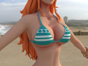 Nami - One Piece - 3d Character 3D मॉडल