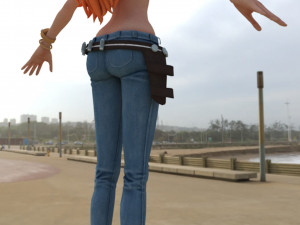 Nami - One Piece - 3d Character 3D मॉडल