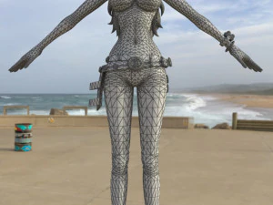 Nami - One Piece - Personagem 3D Modelo 3D