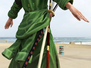 Roronoa Zoro - One Piece - Postać 3D Model 3D