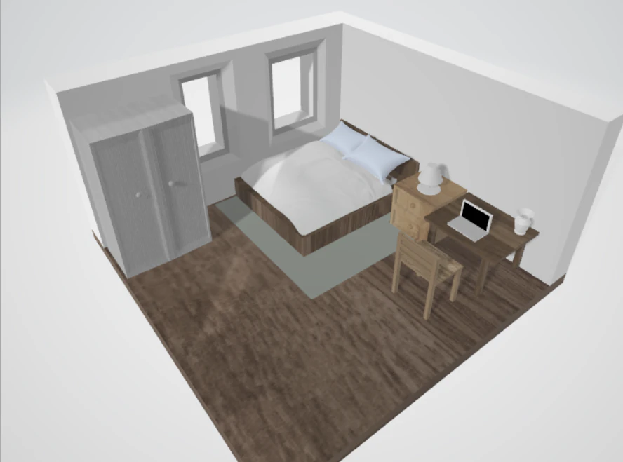 Room 3D Model .c4d .max .obj .3ds .fbx .stl .blend 
