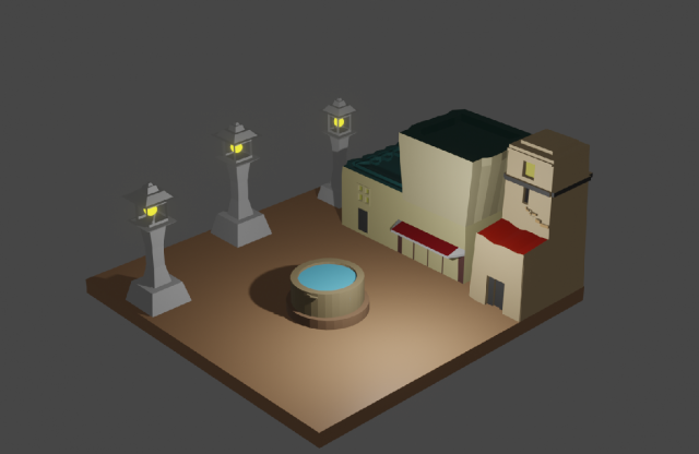City 3D 模型 .c4d .max .obj .3ds .fbx .stl .blend
