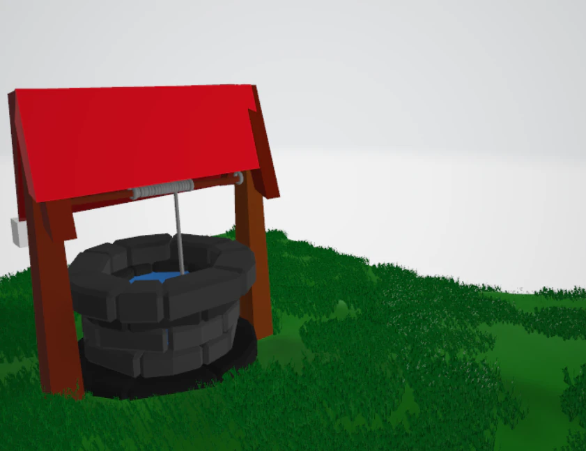 Well 3D Model .c4d .max .obj .3ds .fbx .stl .blend 