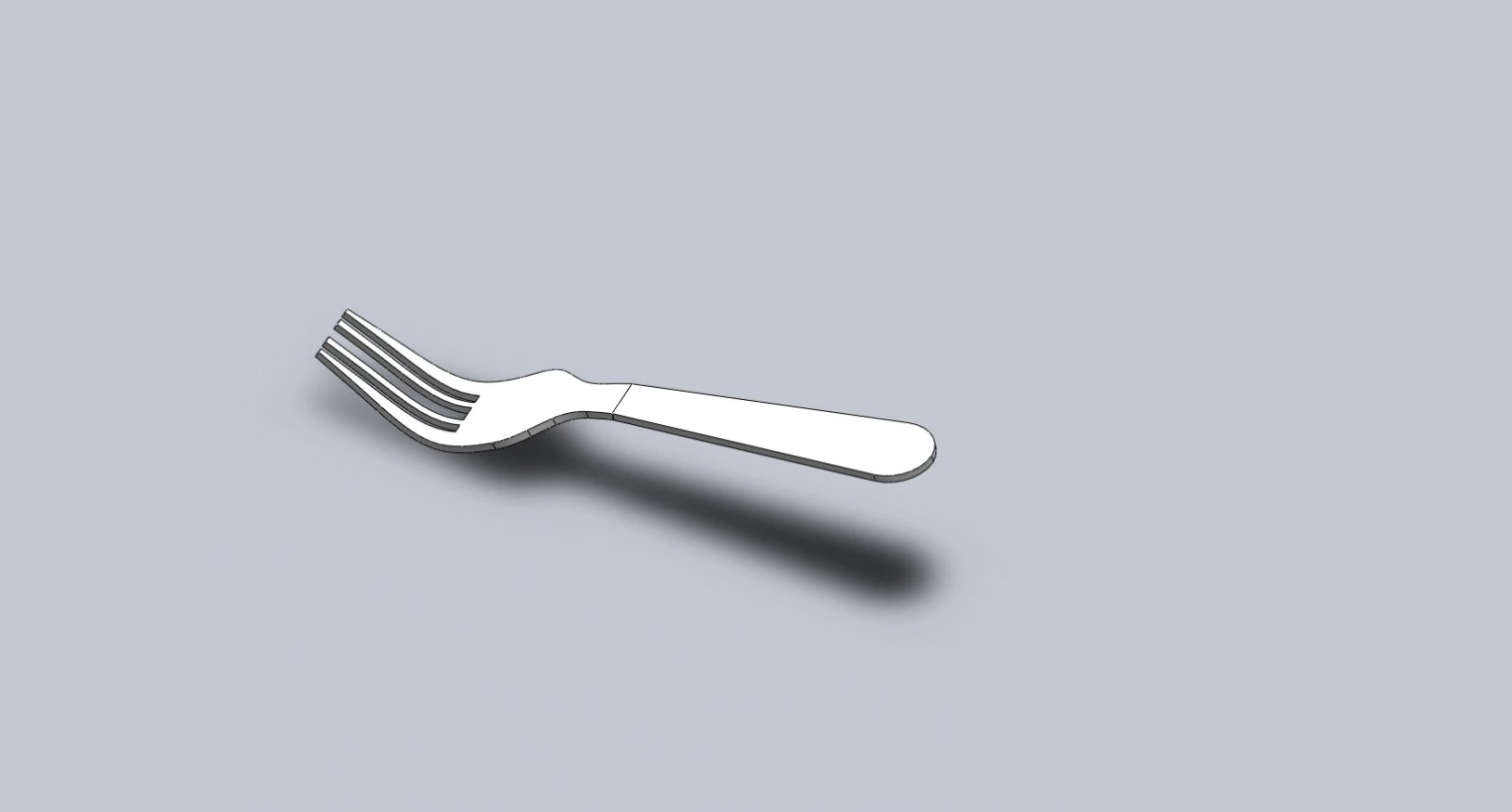 Fork 3D Model .c4d .max .obj .3ds .fbx .stl .blend 
