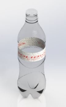 Plastic cola bottle 3D Model .c4d .max .obj .3ds .fbx .stl .blend 