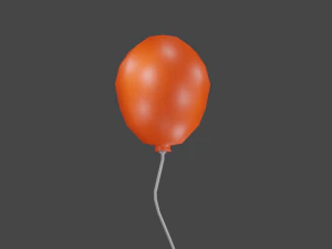 Ballon Laag Poly 3D Model