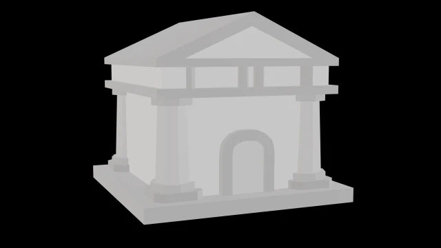 Atlantis Build Low Poly 3D Modell .c4d .max .obj .3ds .fbx .stl .blend 