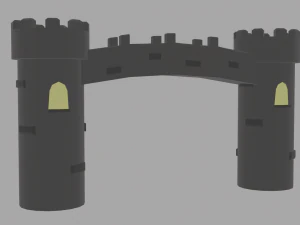 Castelpoort Laag Poly 3D Model
