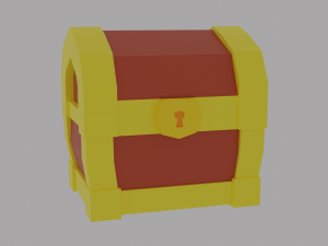 Chest Low Poly 3D Model
