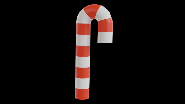 Christmas Candy Low Poly 3D 模型 .c4d .max .obj .3ds .fbx .stl .blend 