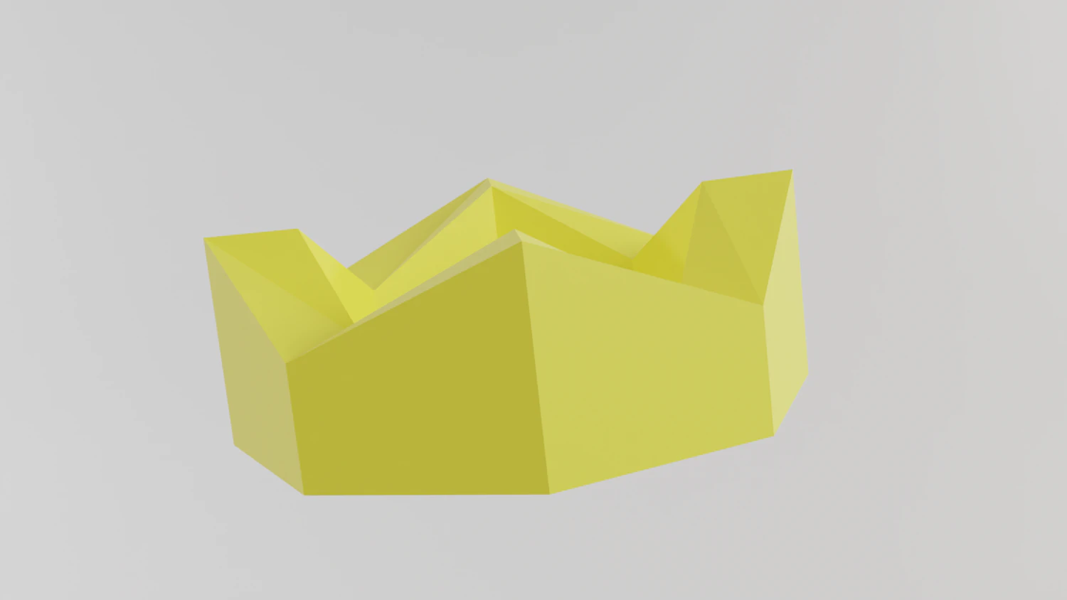 Crown Low Poly 3D Model .c4d .max .obj .3ds .fbx .stl .blend 