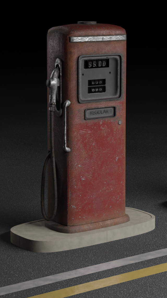 Tokheim P300 3Dモデル .c4d .max .obj .3ds .fbx .stl .blend 