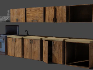 M&oacute;veis de cozinha Modelo 3D