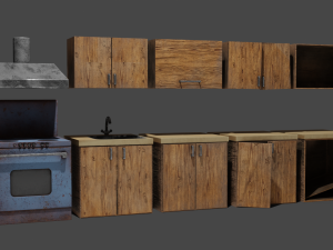 Kitchen furniture 3D Model