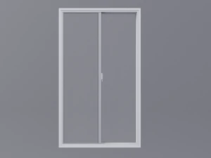 White pvc windows Low-poly 3D Model