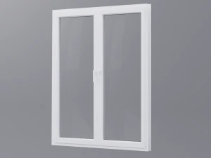 White pvc windows Low-poly 3D Model