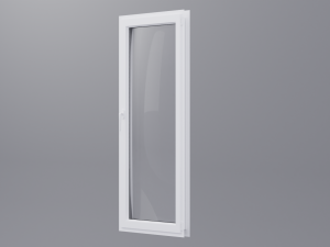 White pvc windows Low-poly 3D-Modell