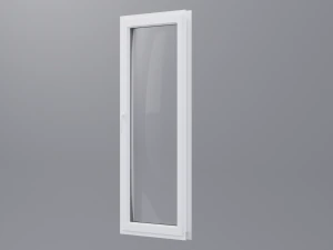 White pvc windows Low-poly 3D Model