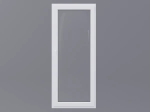 White pvc windows Low-poly 3D Model