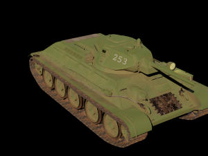 T-34-76 Modello 3D
