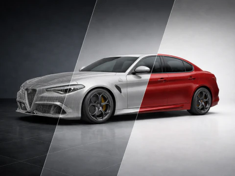 ALFA ROMEO GIULIA QUADRIFOGLIO 2016 Model 3D