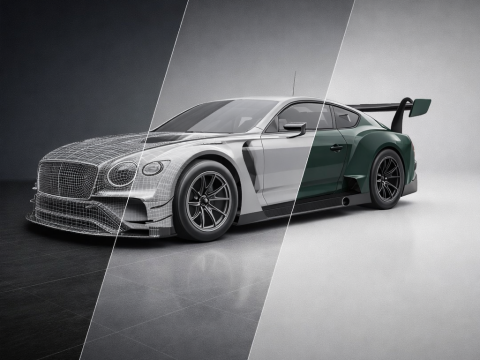 Bentley Continental GT3 2020 3D Model