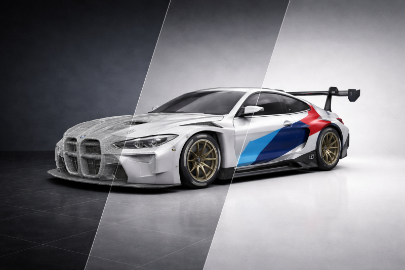 M4 GT3 3D Model .c4d .max .obj .3ds .fbx .stl .blend