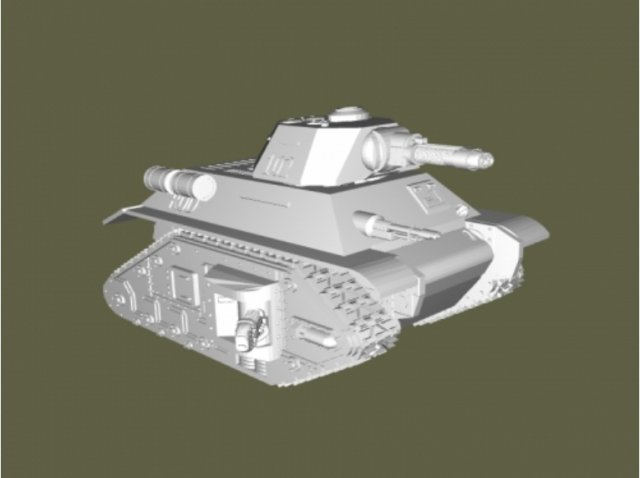 Leman Russ MK3 3D Model .c4d .max .obj .3ds .fbx .stl .blend 