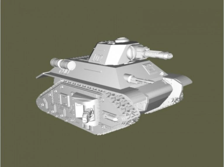 Leman Russ MK3 3D Model .c4d .max .obj .3ds .fbx .stl .blend