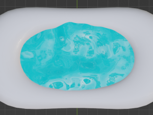 Duck in a stormy bath 3D 模型
