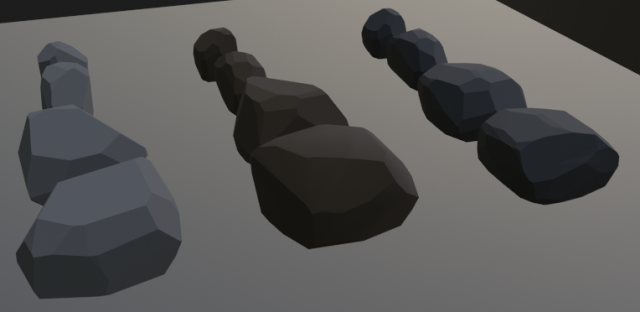 Collection of low poly stones 3D Model .c4d .max .obj .3ds .fbx .stl .blend 