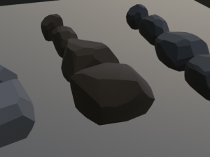 Collection of low poly stones 3Dモデル