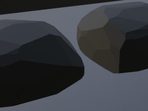 Collection of low poly stones 3D Model