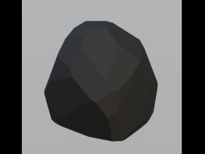 Collection of low poly stones 3D Model