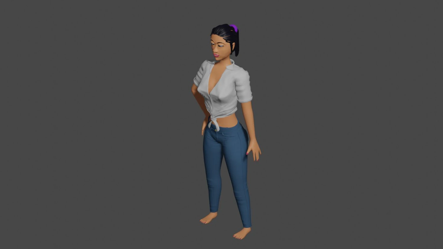 Girl-model 3D Model .c4d .max .obj .3ds .fbx .stl .blend 