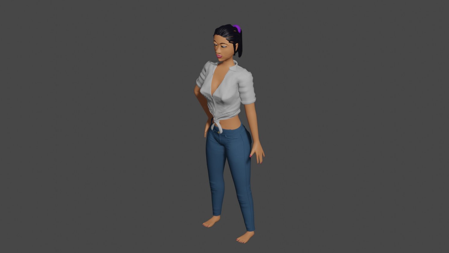 Girl-model Gratis Modelo 3D in Mujer 3DExport