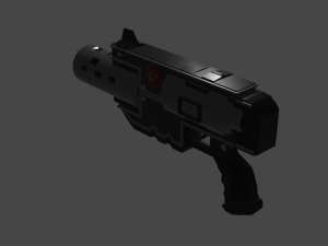 Pistol-Cyber 3D मॉडल